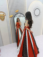 Navratri Pure Cotton Kediyu Lehenga Set with Real Hand Work colour variant view