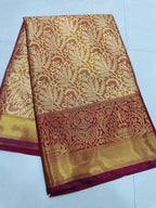 Gold Kanjivaram Saree - blouse and border close-up