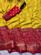 Patola Saree - drape and pallu detail