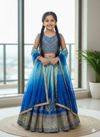 Chinon Silk Lehenga Choli with Sequins Work for Party Wear colour variant view