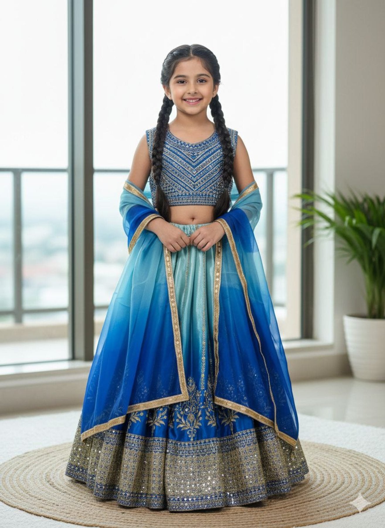 Chinon Silk Lehenga Choli with Sequins Work for Party Wear colour variant view