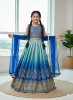 Chinon Silk Lehenga Choli with Sequins Work for Party Wear front view