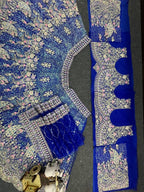 Butterfly Net Coding Sequins Lehenga styling view