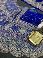 Butterfly Net Coding Sequins Lehenga colour variant view