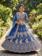 Butterfly Net Coding Sequins Lehenga fabric texture detail