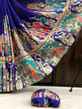Purple Saree for women - full front view | Snyvia