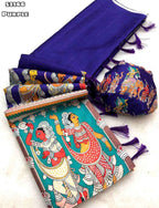 Purple Saree - side drape view