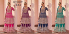 Zenvique Georgette Lehenga Suit From The Alika Catalog fabric texture detail