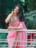 Organza Saree for women - full front view | Snyvia
