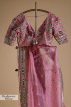 Organza Saree - embroidery work detail
