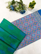 Golden Patola Saree - side drape view