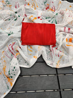Linen Saree - embroidery work detail