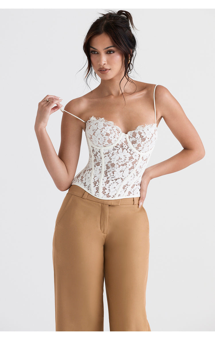 Allure White Stylish Top for Women