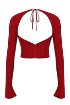 Cudo Red Full Sleeve Top for Women