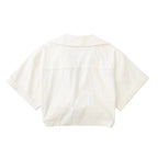 White Crop Shirt for Women