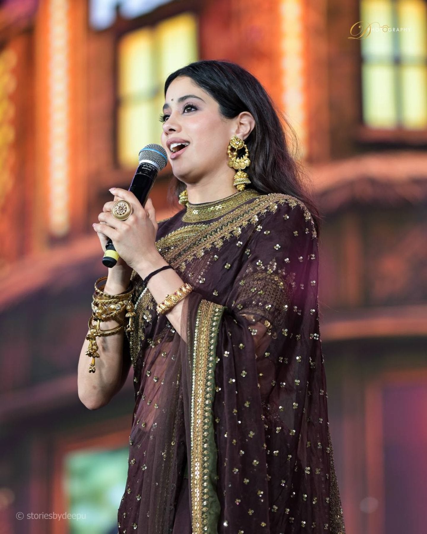 Saree - side drape view