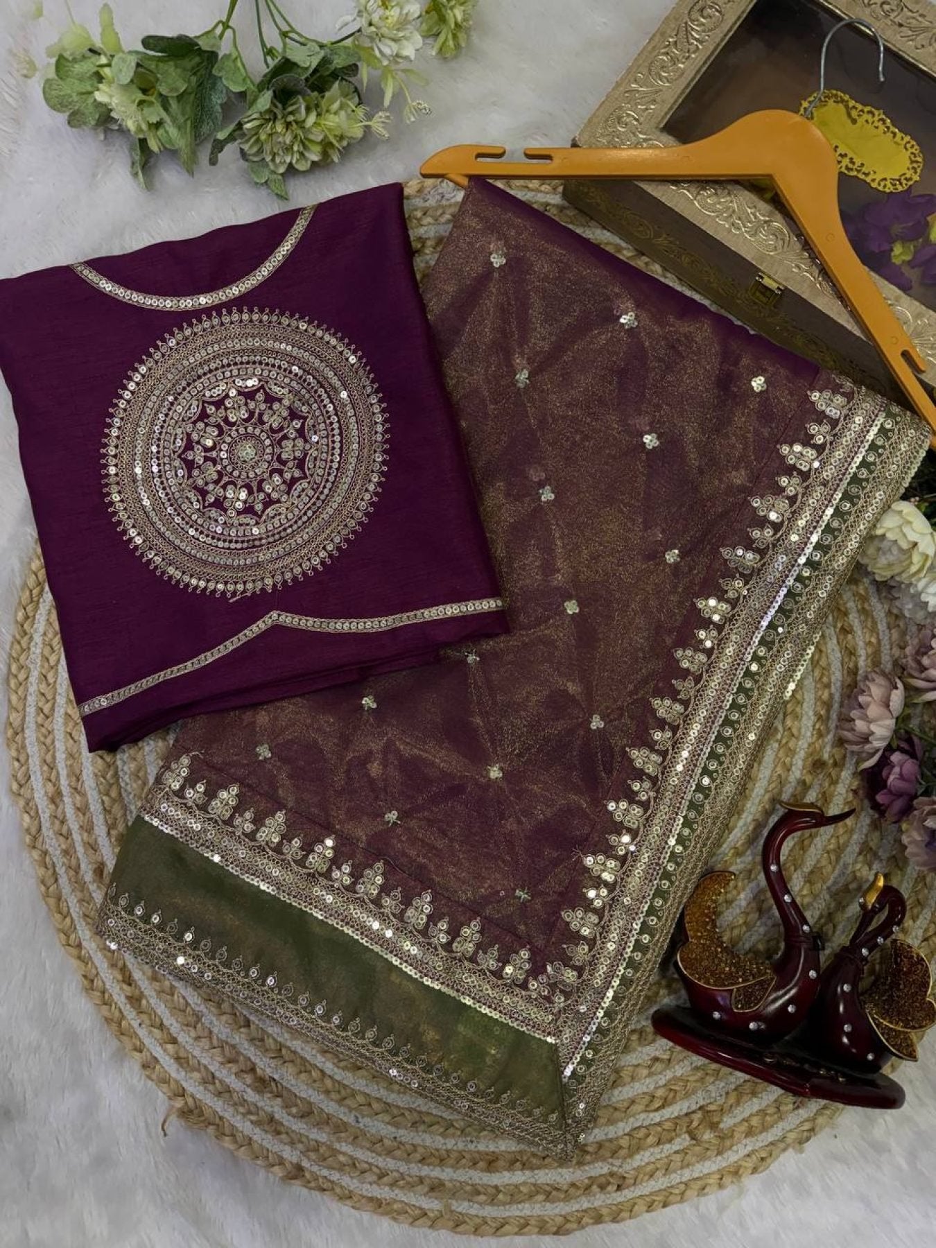 Saree - embroidery work detail