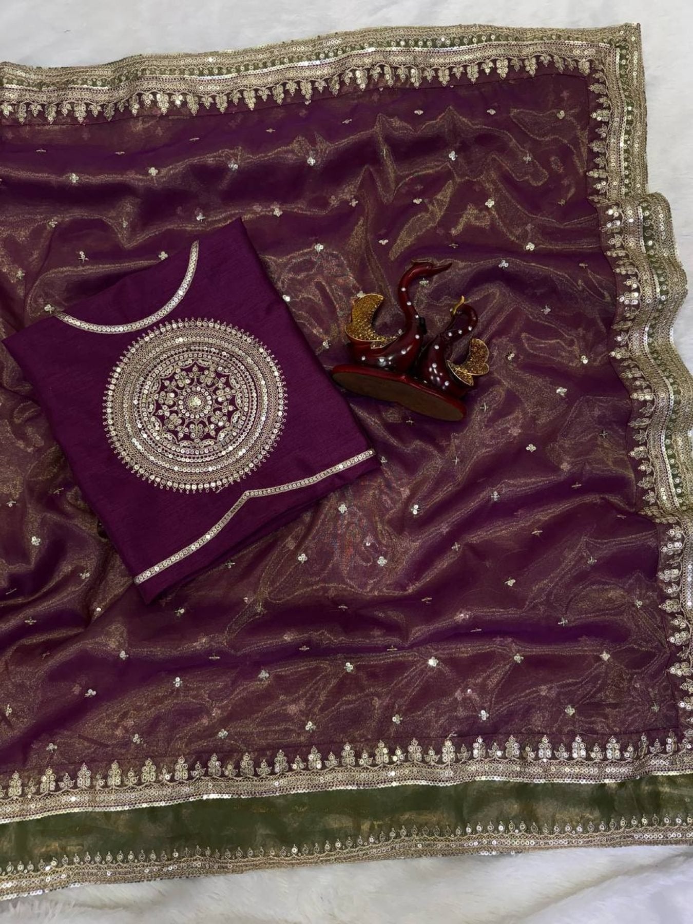 Saree - pallu design detail