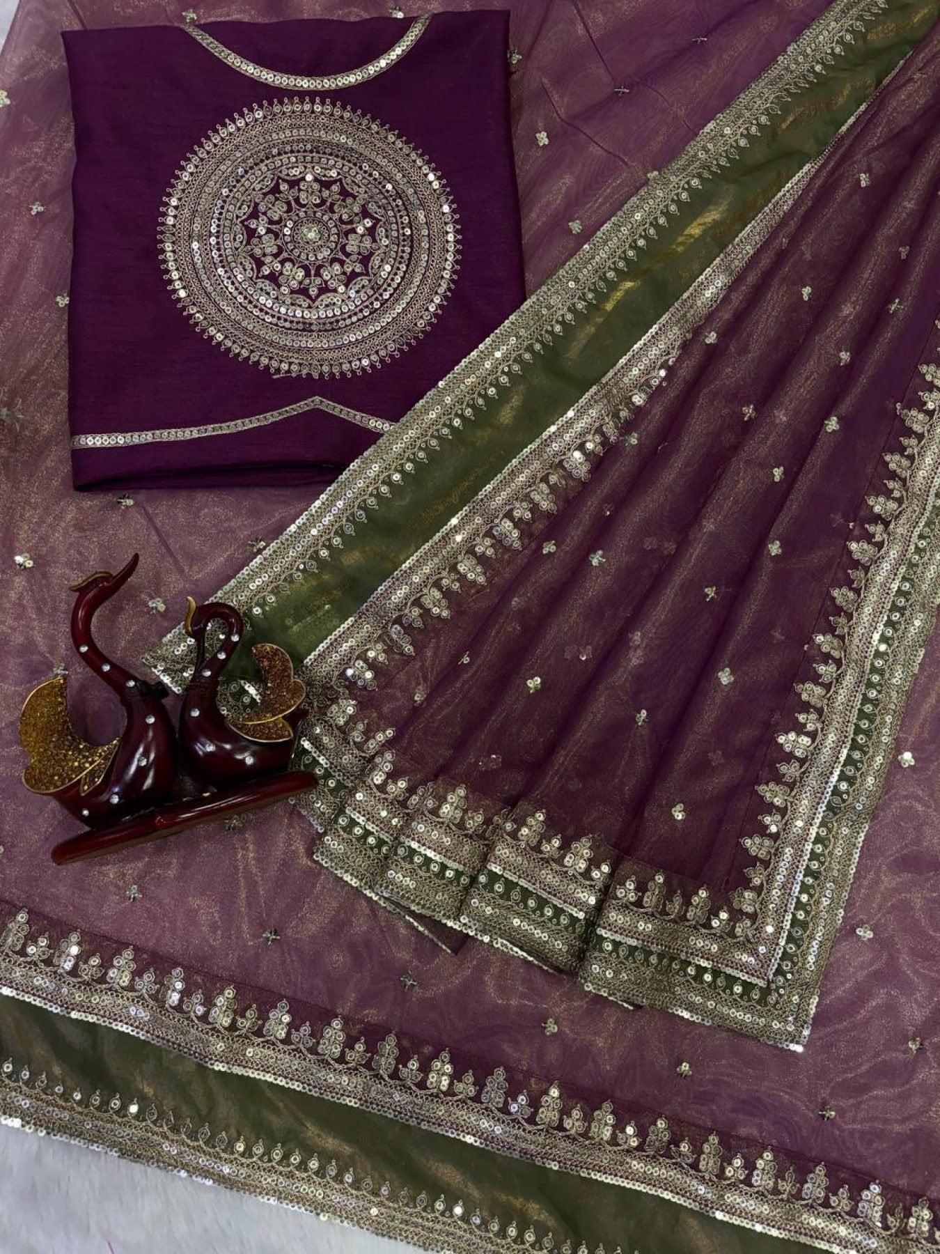 Saree - styling and accessories view
