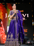 Janhvi Kapoor wears Vichitra Silk Lehenga Choli with Coding Dori Work for women | Snyvia