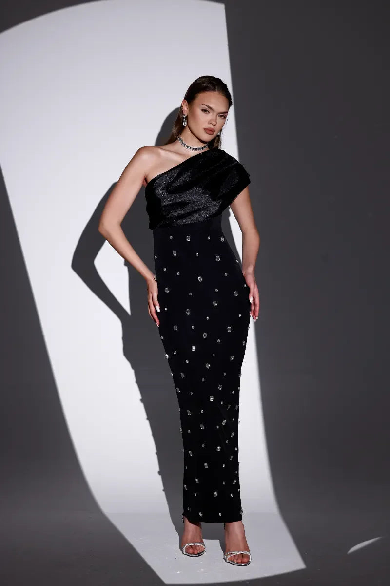 Twilight Black Stone Midi Dress