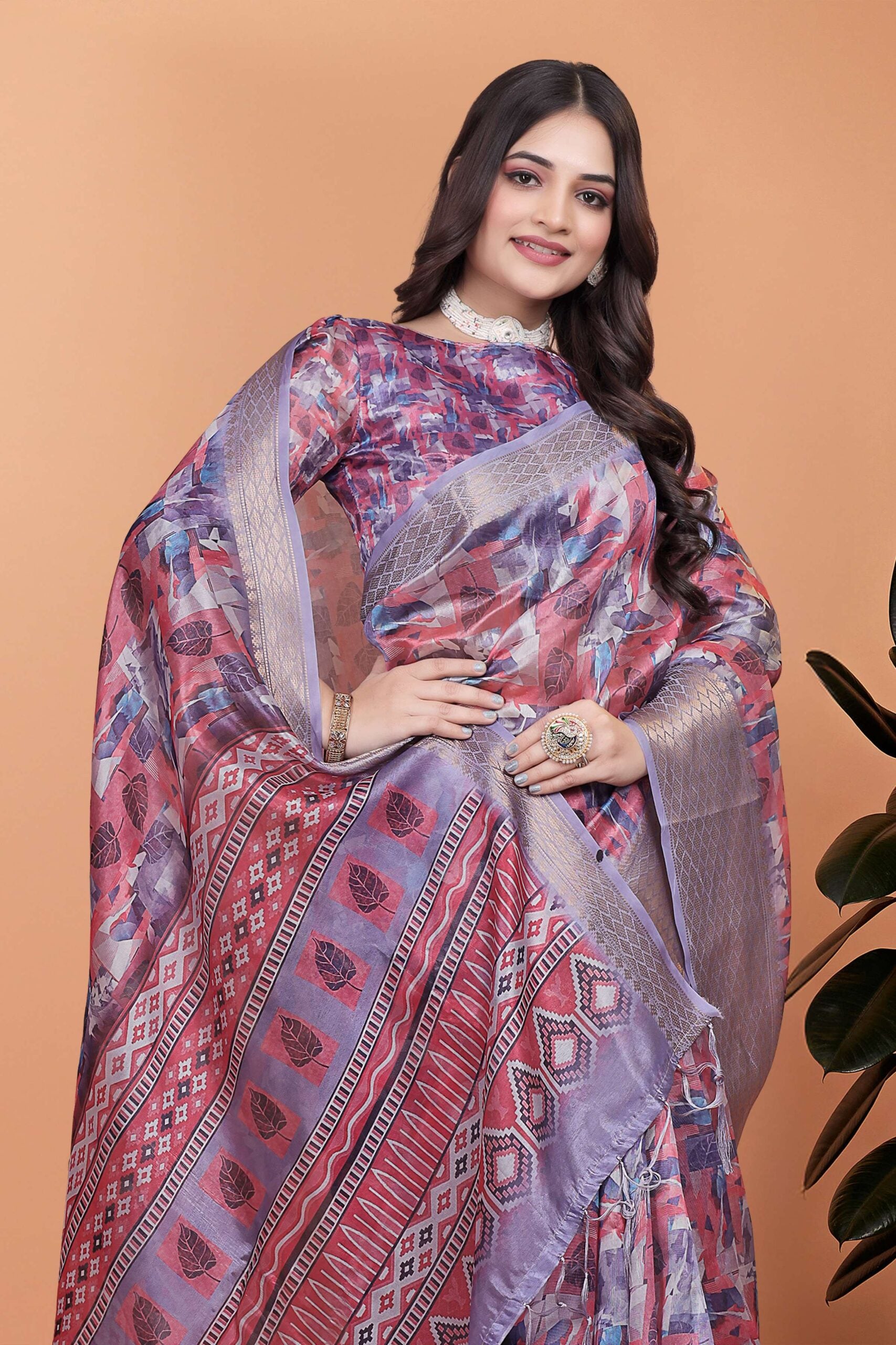 Embrace the freshness of pastel Saree