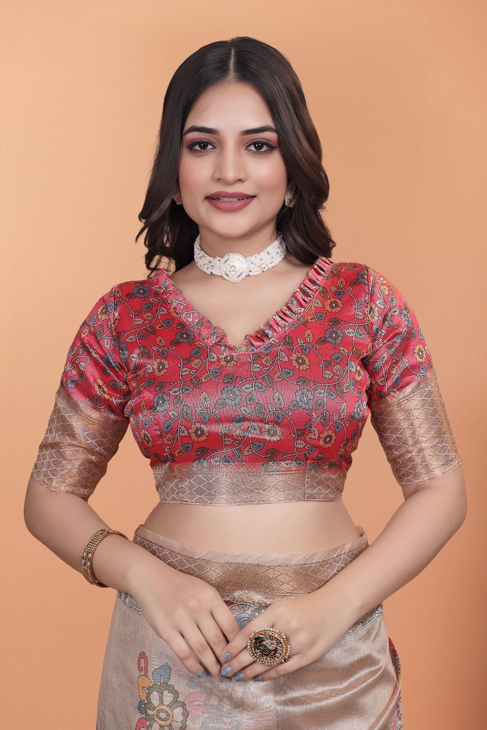 This elegant soft silk Saree