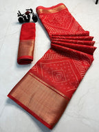Dola Saree - fabric texture close-up