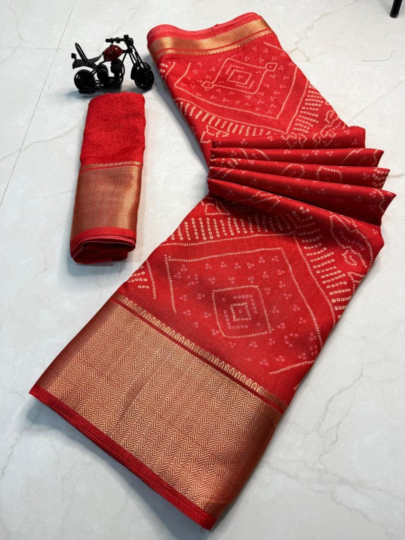 Dola Saree - fabric texture close-up