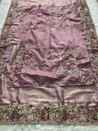Lavender Kanjivaram Saree - detail view 13