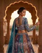Soft Butterfly Net Lehenga Choli with Heavy Sequins Embroidery colour variant view