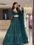 Legendary Net Lehenga Choli with Dori Sequins Work for women | Snyvia