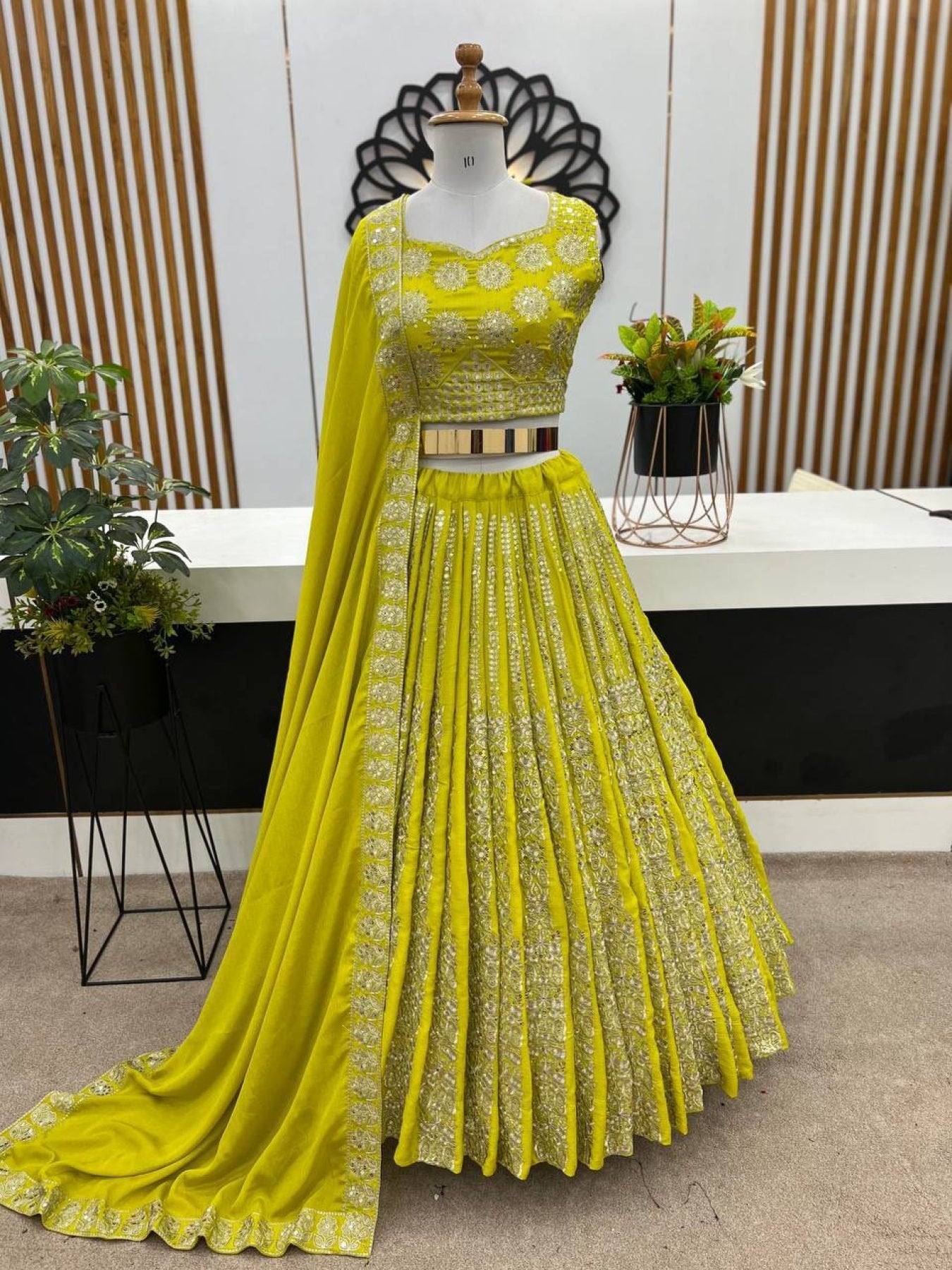 Chinnon Lehenga with Embroidery Wedding Ready Elegance colour variant view