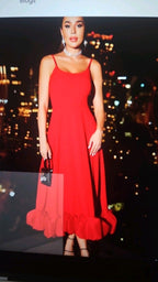 Molly Luxe Red Long Dress