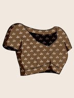 Linen Saree - blouse and border close-up