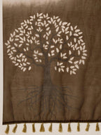 Linen Saree - fabric texture close-up