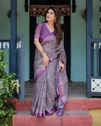 Cotton Saree - drape and pallu detail