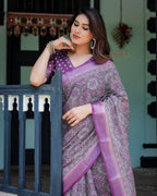 Cotton Saree - fabric texture close-up