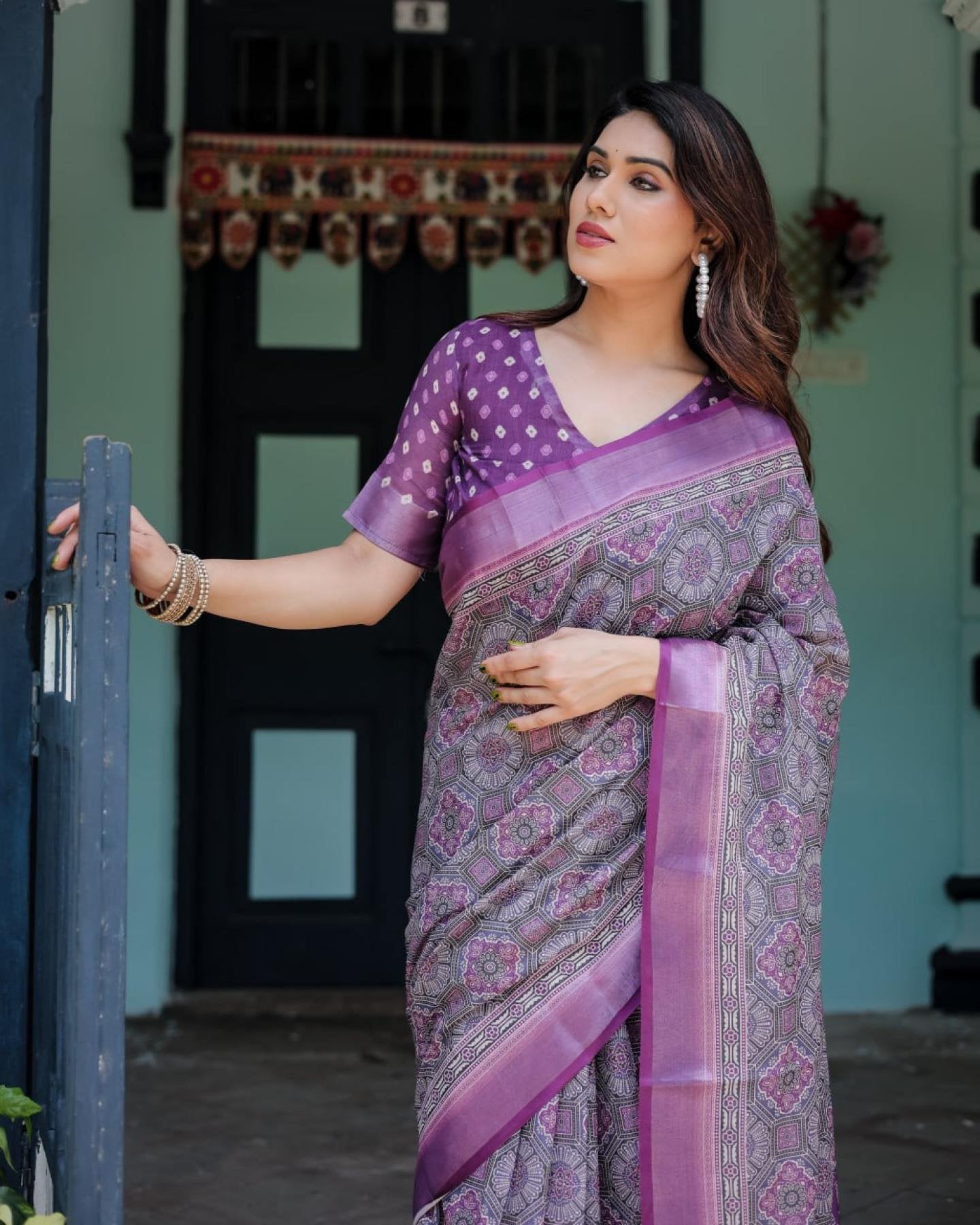 Cotton Saree - styling and accessories view