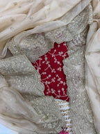Gold Organza Saree - styling and accessories view