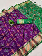 Patola Saree - side drape view