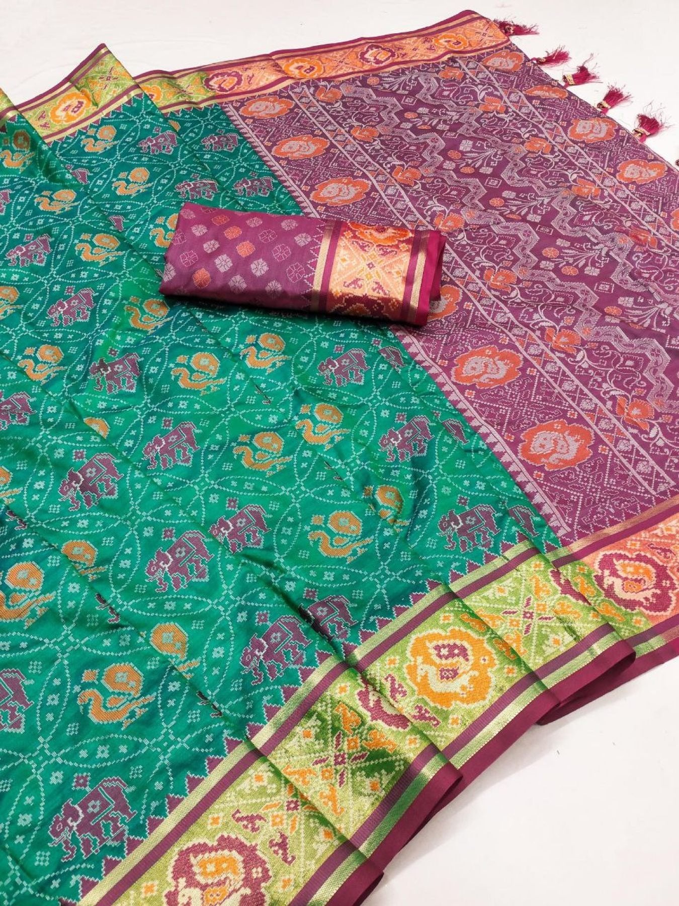 Patola Saree - embroidery work detail