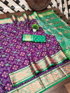 Patola Saree - pallu design detail