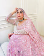 Net Saree - side drape view