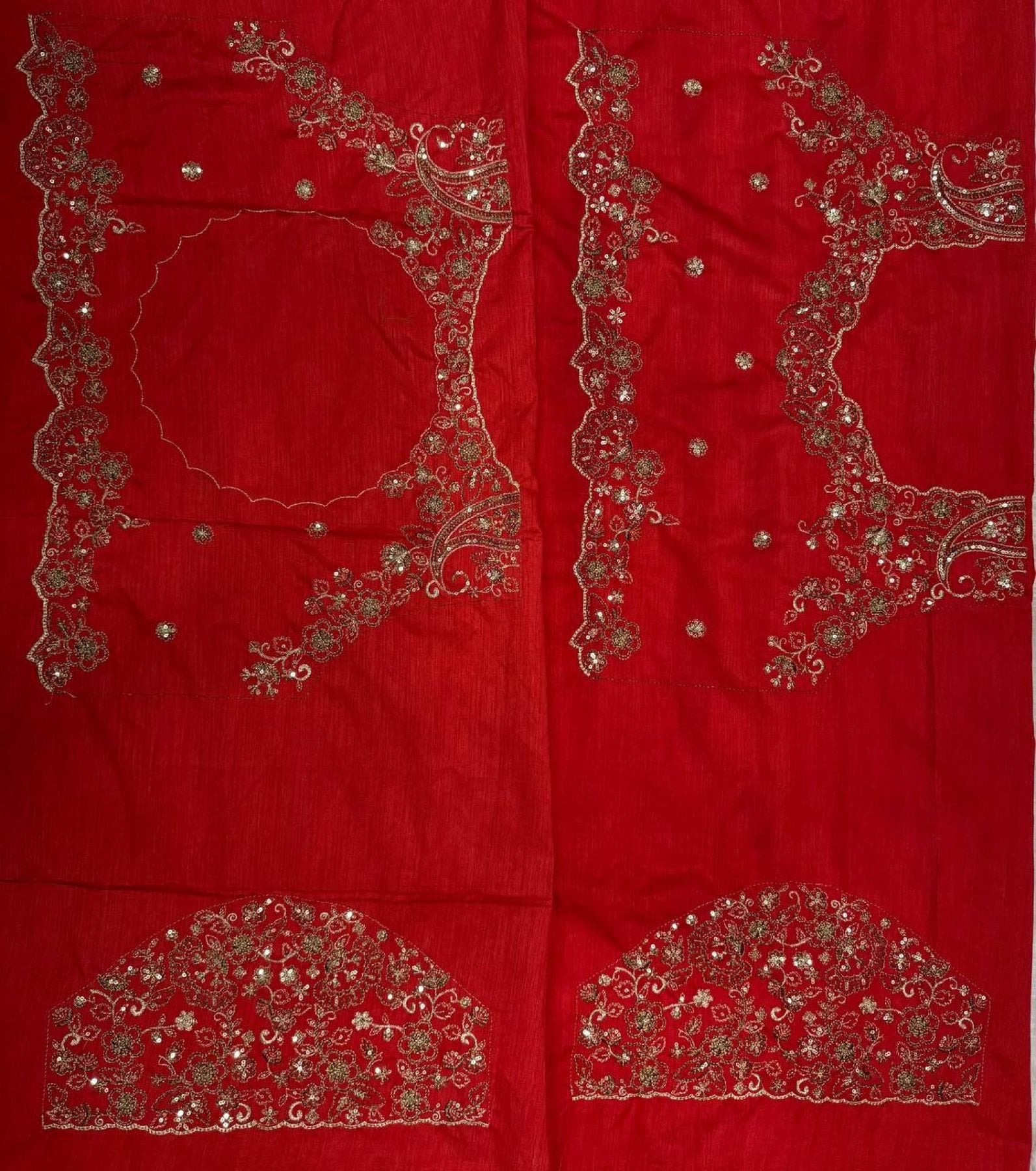 White Silk Saree - detail view 12