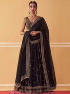 Gold Lehenga with Dupatta for women | Snyvia