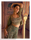 Mehfil Top with Shrug and Palazzo Complete Designer Set
