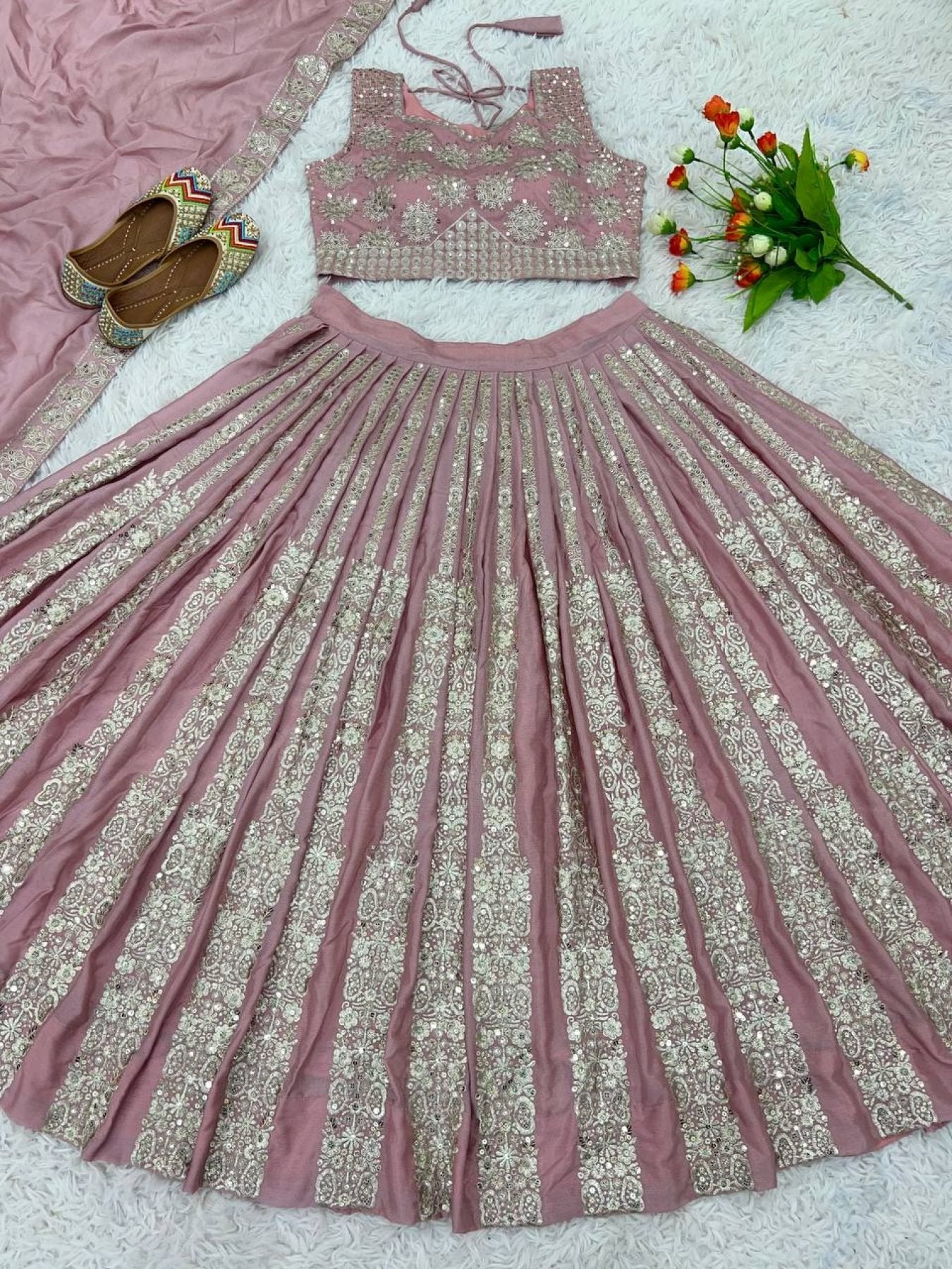 Chinnon Lehenga with Embroidery Wedding Ready Elegance styling view