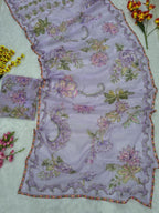 Purple Tabby Saree - detail view 11