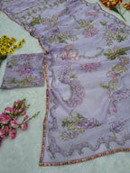 Purple Tabby Saree - detail view 15